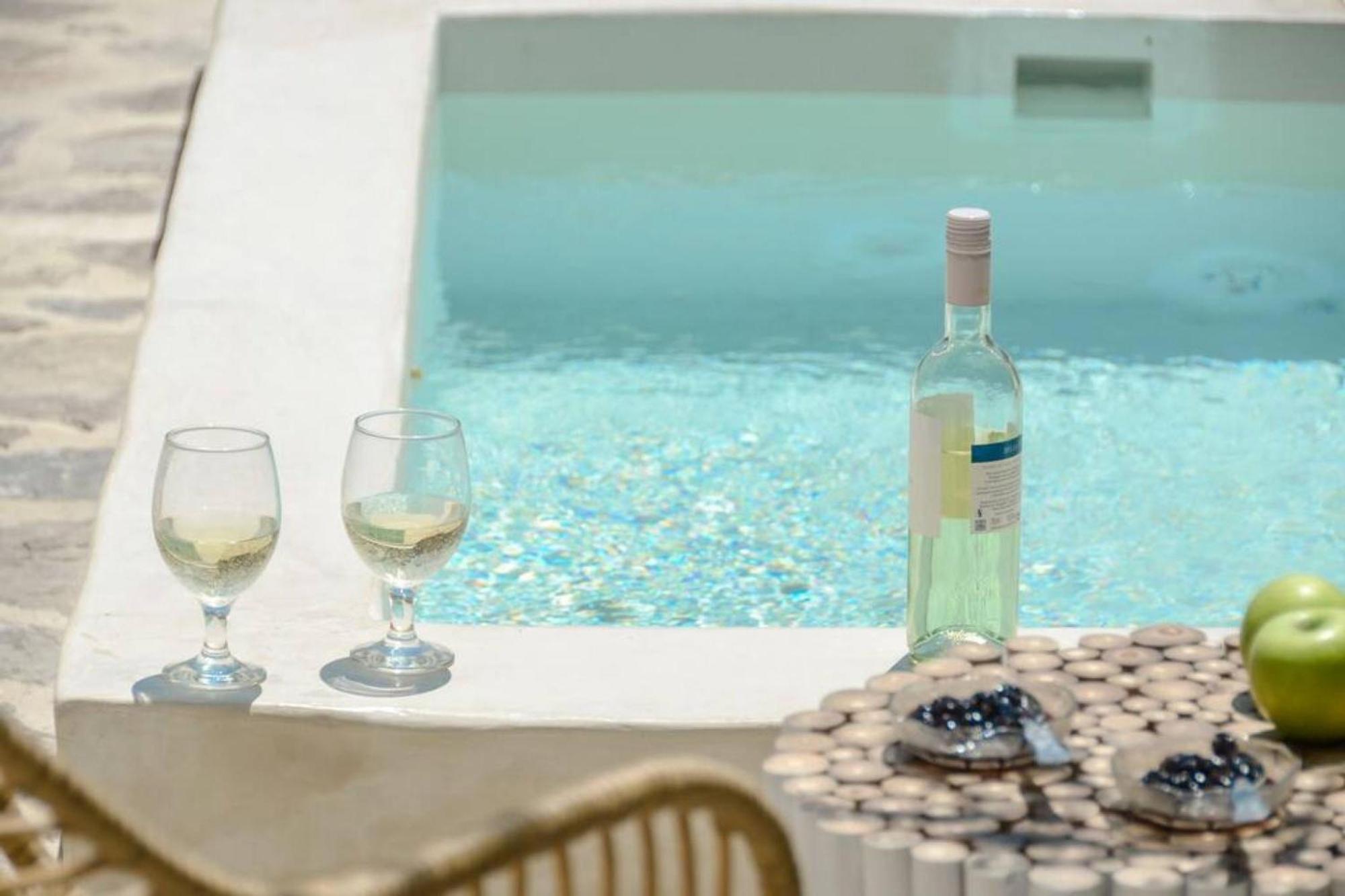 Villa Anthemion Naxos With Outdoor Jacuzzi Ano Sangrion Екстер'єр фото