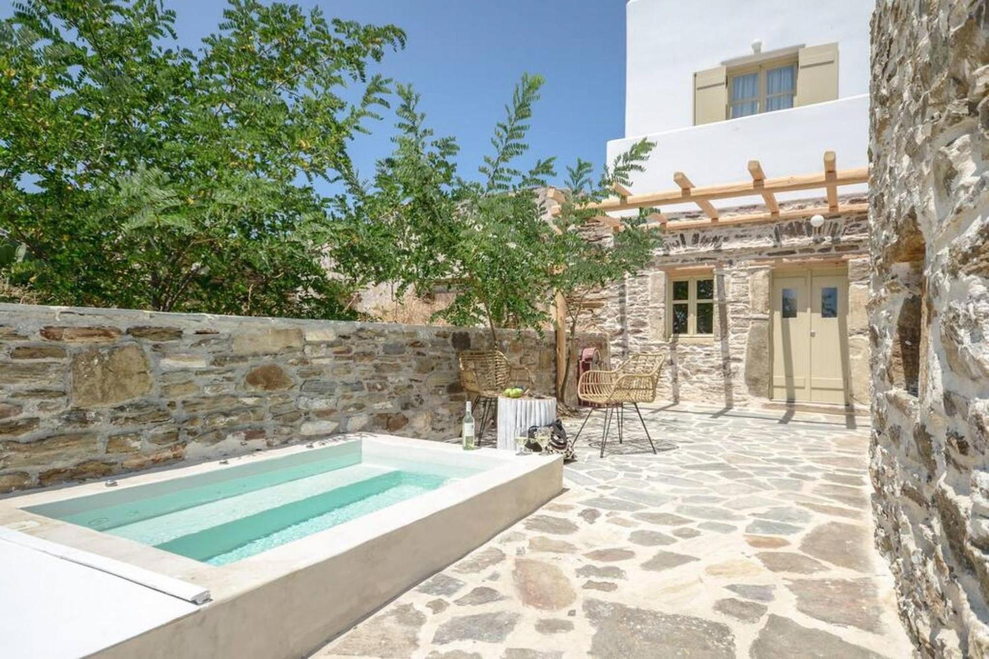 Villa Anthemion Naxos With Outdoor Jacuzzi Ano Sangrion Екстер'єр фото