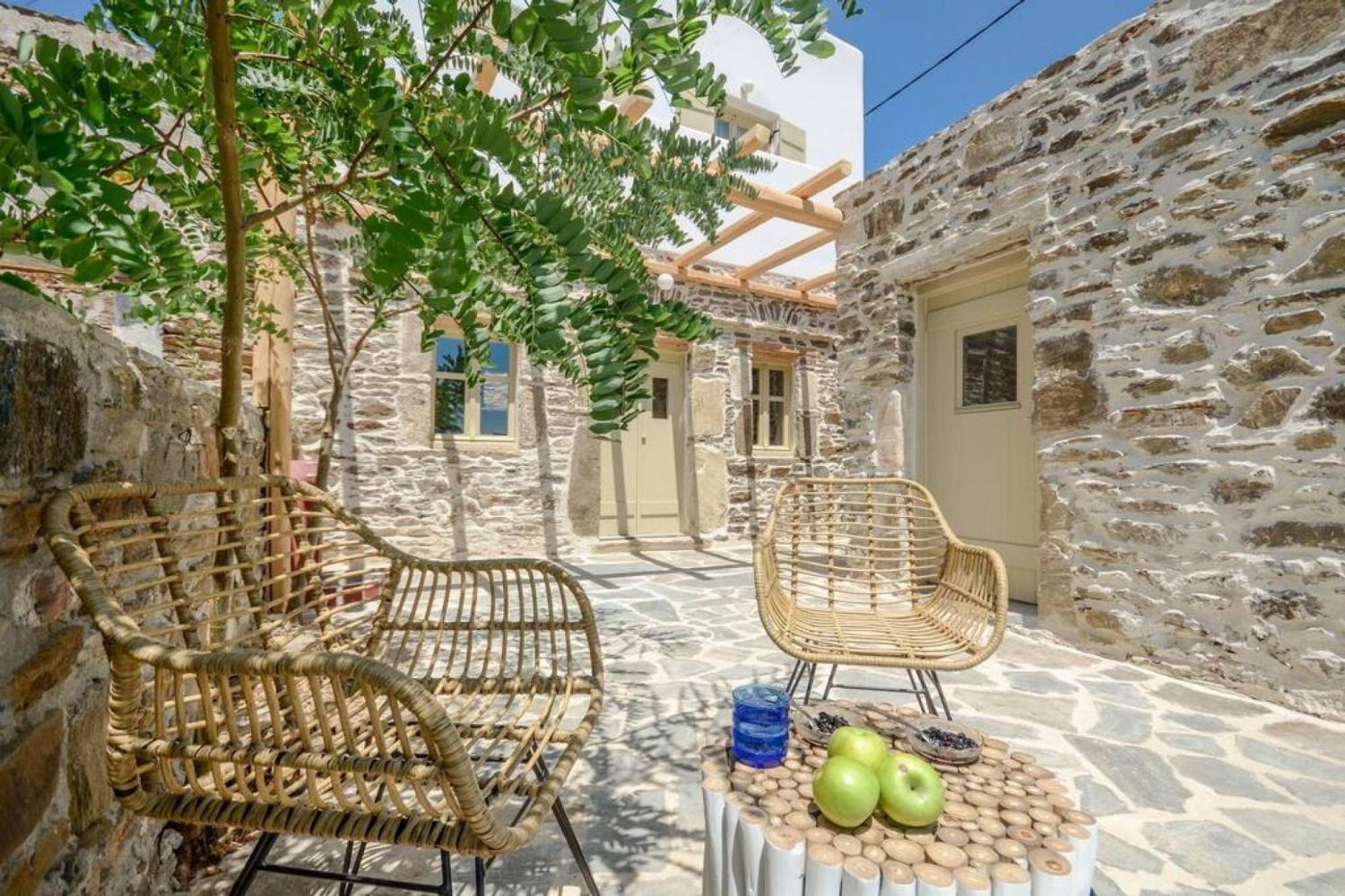 Villa Anthemion Naxos With Outdoor Jacuzzi Ano Sangrion Екстер'єр фото